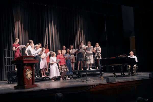choir singing on stage