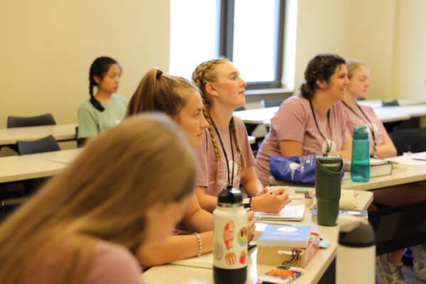 Students in class during BCYC Immersion