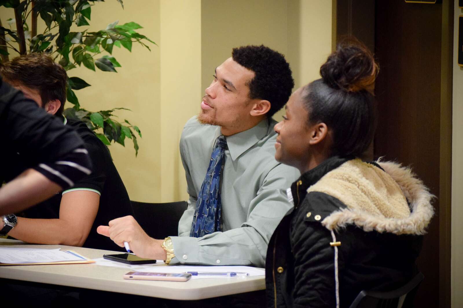 students in professional attire