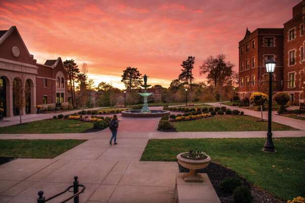 Academic Quad in the evening