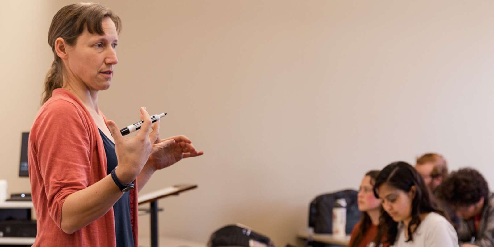 Dr. Spiering teaching a class