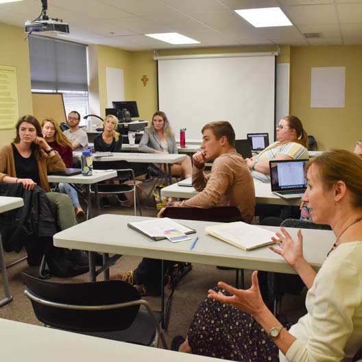 Students in Dr. Amy Posey's class