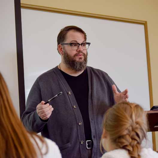 Dr. Matthew Ramsey in class