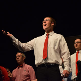 Student singing