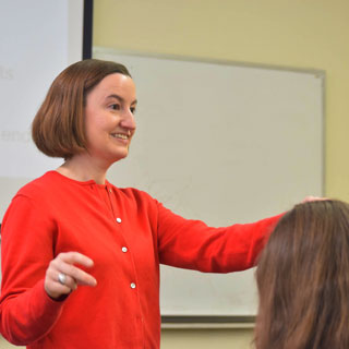 Dr. Laura West instructing