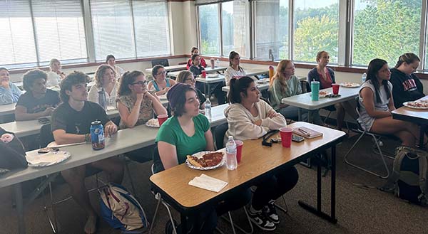 Psychology Club first meeting 2023--students from the front