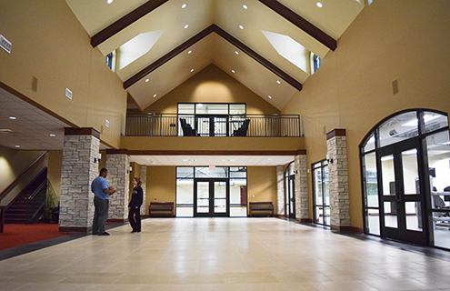 Rec-center atrium